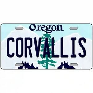 NCAA Corvallis Oregon  License Plate Background Metal Beavers Tag Wall Sign New